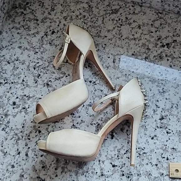 Badgley Mischka Bridal heels - Picture 4 of 12